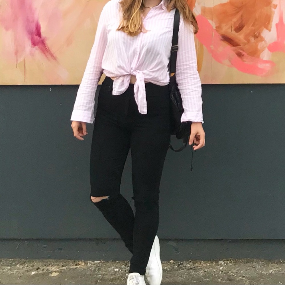 Pink Button up